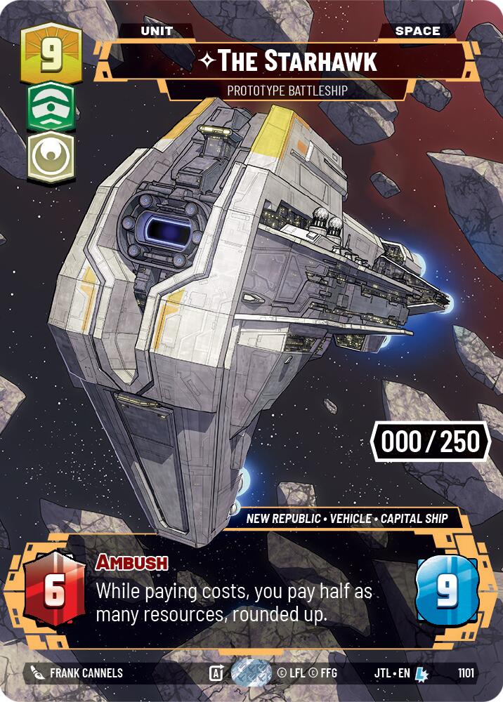 The Starhawk - Prototype Battleship (1101) (Serialized) (1101) [Jump to Lightspeed] | Galactic Gamez