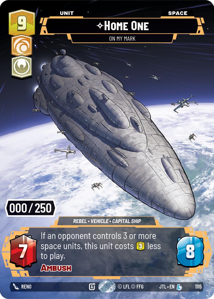 Home One - On My Mark (1115) (Serialized) (1115) [Jump to Lightspeed] | Galactic Gamez