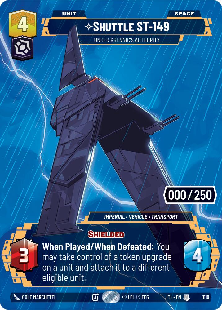 Shuttle ST-149 - Under Krennic's Authority (1119) (Serialized) (1119) [Jump to Lightspeed] | Galactic Gamez