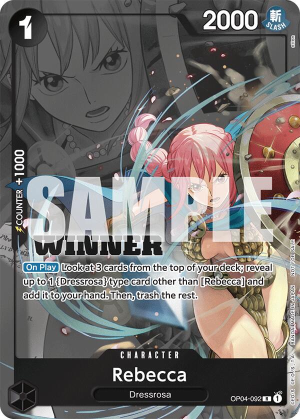 Rebecca (Winner Pack 2025 Vol. 2) [One Piece Promotion Cards] | Galactic Gamez