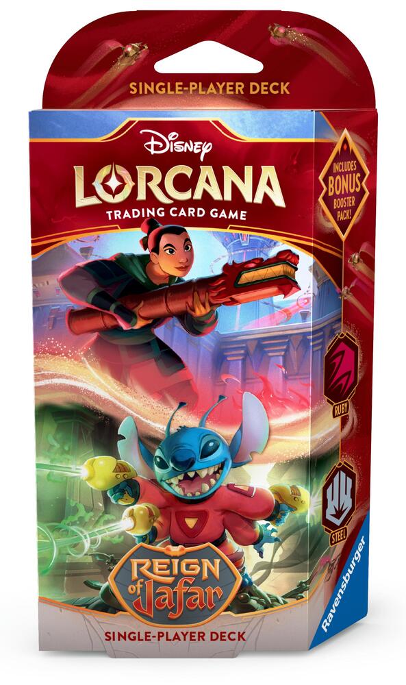Disney Lorcana: Reign of Jafar Starter Deck (Ruby & Steel) | Galactic Gamez