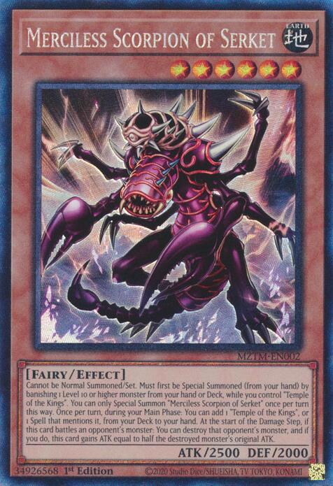 Merciless Scorpion of Serket (Collector's Rare) [MZTM-EN002] Ultra Rare | Galactic Gamez