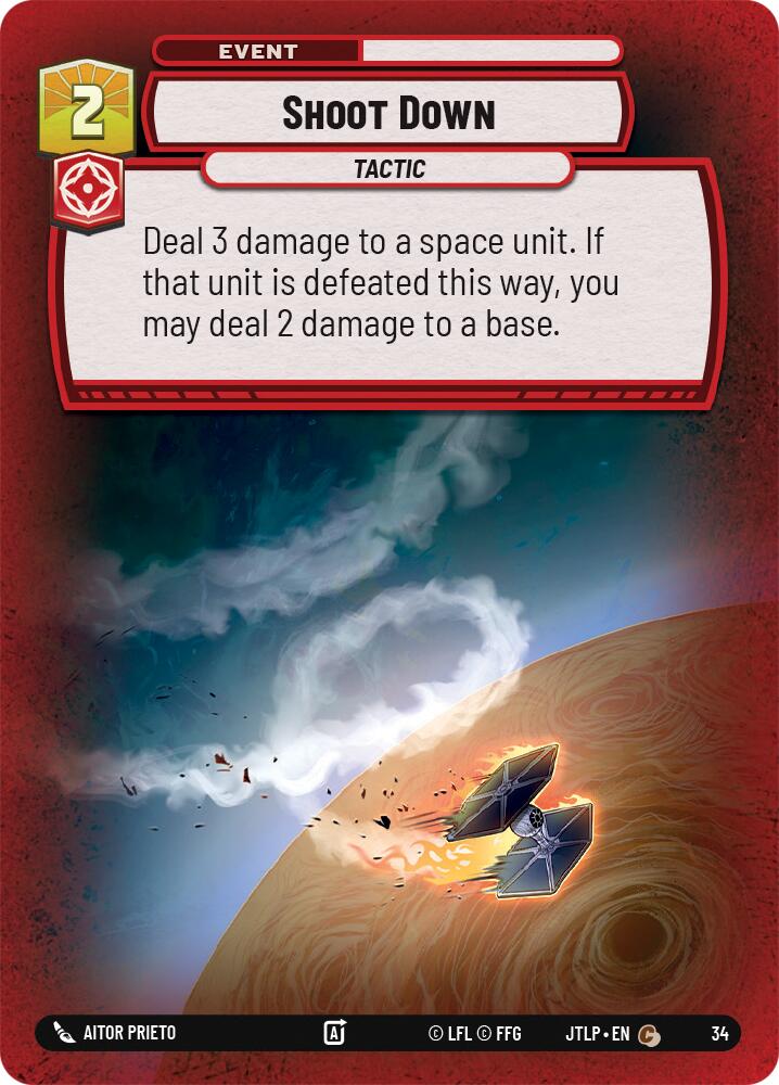 Shoot Down (Foil) (34) [Jump to Lightspeed: Weekly Play] | Galactic Gamez