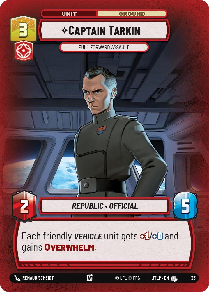 Captain Tarkin - Full Forward Assault (Foil) (33) [Jump to Lightspeed: Weekly Play] | Galactic Gamez