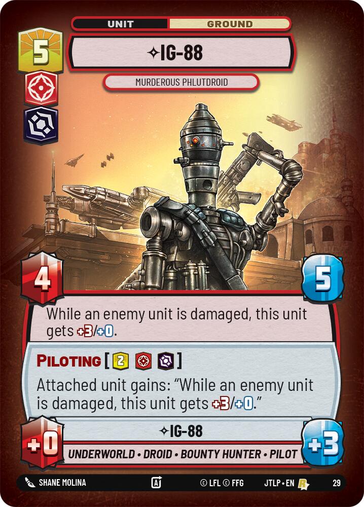 IG-88 - Murderous Phlutdroid (Foil) (29) [Jump to Lightspeed: Weekly Play] | Galactic Gamez