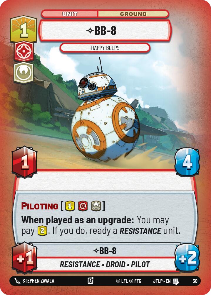 BB-8 - Happy Beeps (Foil) (30) [Jump to Lightspeed: Weekly Play] | Galactic Gamez