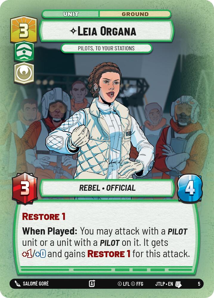 Leia Organa - Pilots, To Your Stations (5) [Jump to Lightspeed: Weekly Play] | Galactic Gamez