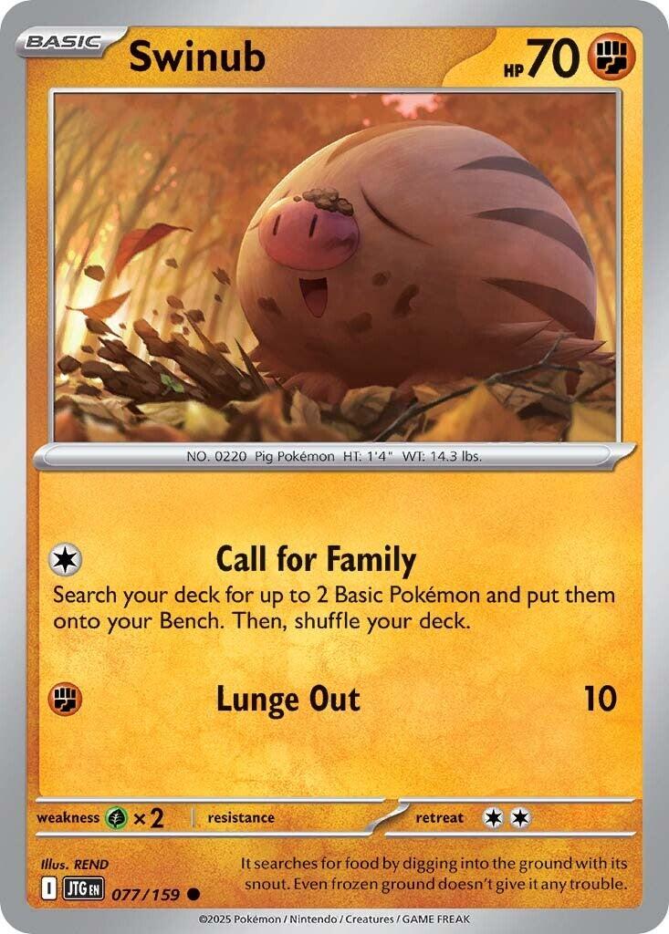 Swinub (077/159) [Scarlet & Violet: Journey Together] | Galactic Gamez