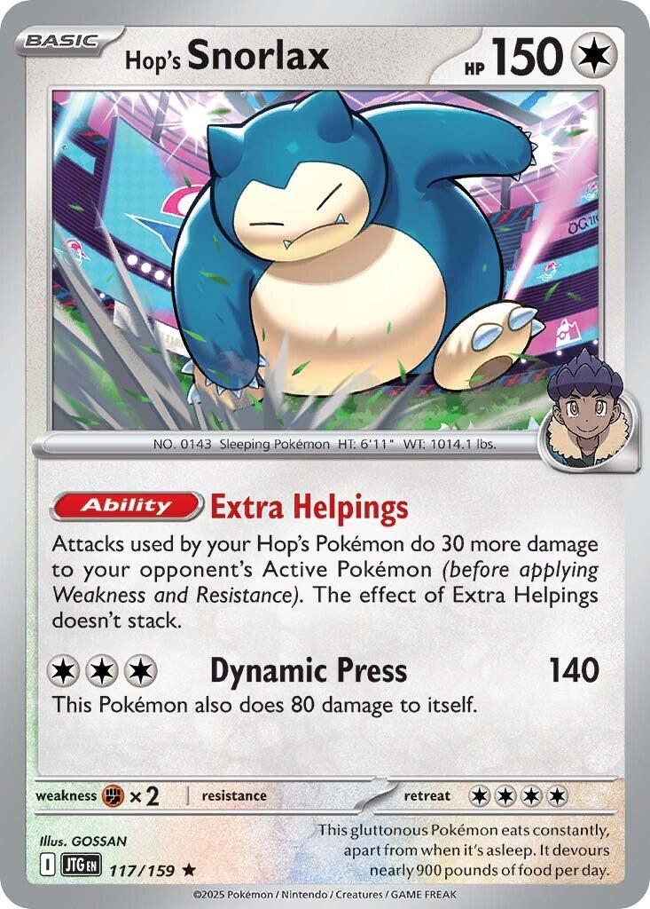 Hop's Snorlax (117/159) [Scarlet & Violet: Journey Together] | Galactic Gamez