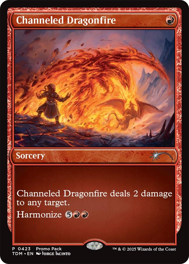 Channeled Dragonfire [Tarkir: Dragonstorm Promos] | Galactic Gamez