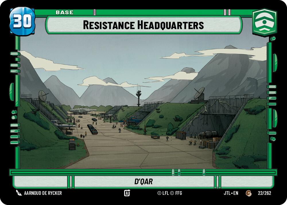 Resistance Headquarters // Experience (022/262 // T03/T04) (022/262 // T03/T04) [Jump to Lightspeed] | Galactic Gamez