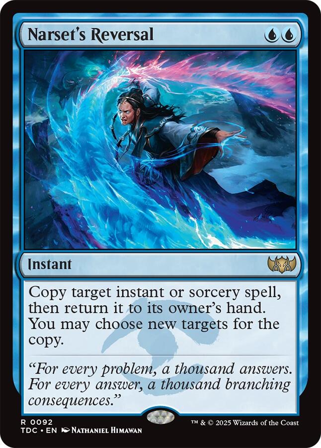 Narset's Reversal [Tarkir: Dragonstorm Commander] | Galactic Gamez