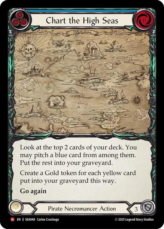 Chart the High Seas [SEA048] (High Seas)  Rainbow Foil | Galactic Gamez