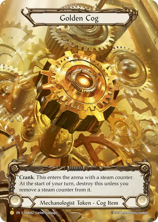 Golden Cog (Marvel) [SEA042] (High Seas)  Rainbow Foil | Galactic Gamez
