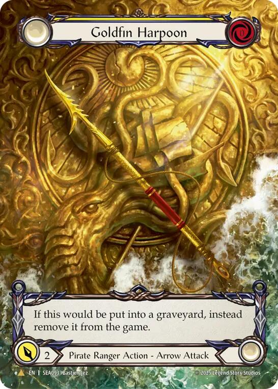 Goldfin Harpoon (Marvel) (Golden) [SEA093] (High Seas)  Cold Foil | Galactic Gamez