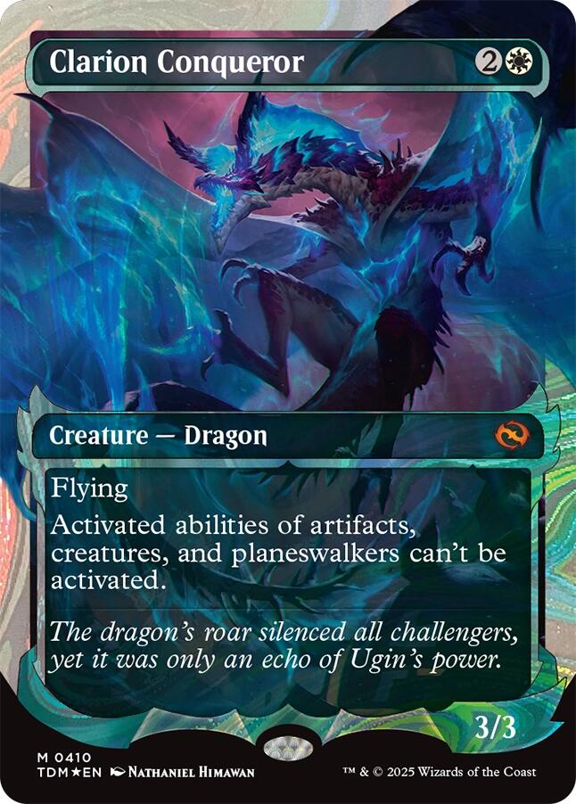 Clarion Conqueror (Showcase) (Halo Foil) [Tarkir: Dragonstorm] | Galactic Gamez
