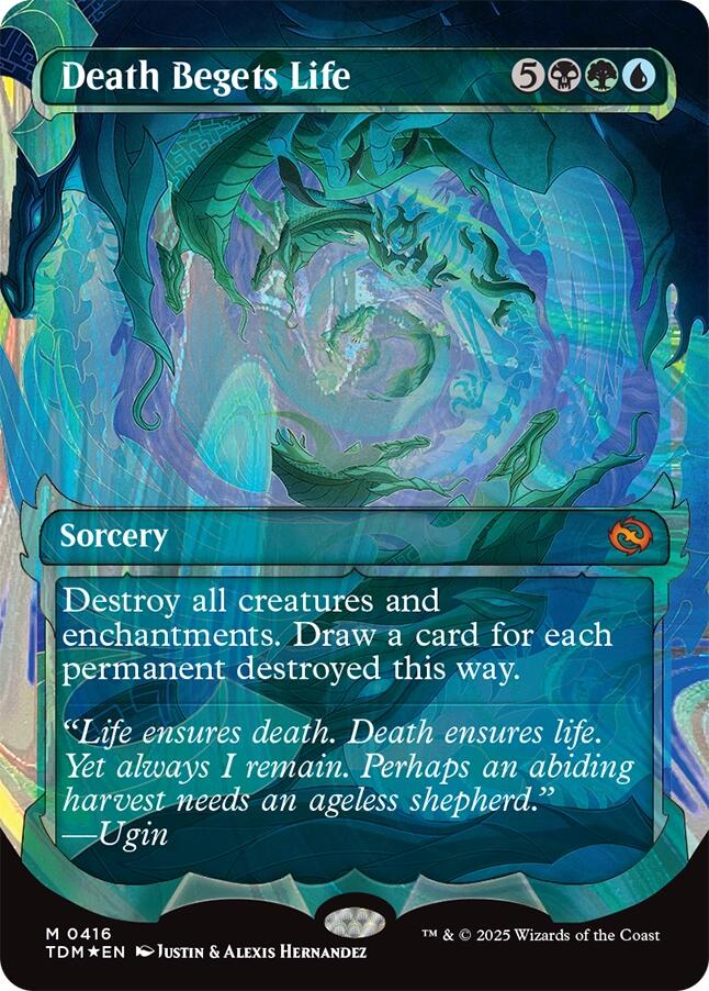 Death Begets Life (Showcase) (Halo Foil) [Tarkir: Dragonstorm] | Galactic Gamez