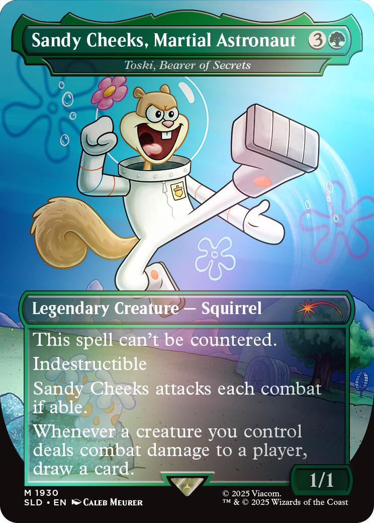 Sandy Cheeks, Martial Astronaut - Toski, Bearer of Secrets (Rainbow Foil) [Secret Lair Drop Series] | Galactic Gamez
