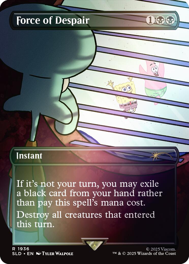 Force of Despair (Rainbow Foil) [Secret Lair Drop Series] | Galactic Gamez