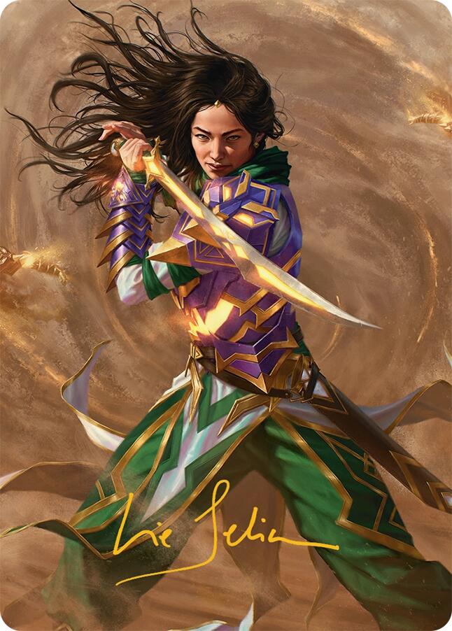 Descendant of Storms Art Card (2/54) (Gold-Stamped Signature) [Tarkir: Dragonstorm Art Series] | Galactic Gamez