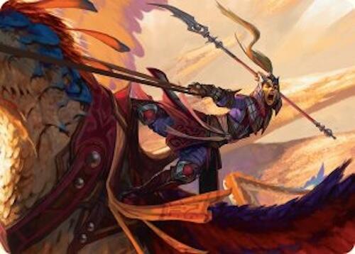 Dragonback Lancer Art Card (3/54) [Tarkir: Dragonstorm Art Series] | Galactic Gamez