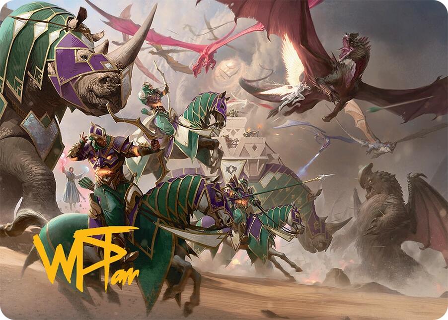 United Battlefront Art Card (5/54) (Gold-Stamped Signature) [Tarkir: Dragonstorm Art Series] | Galactic Gamez