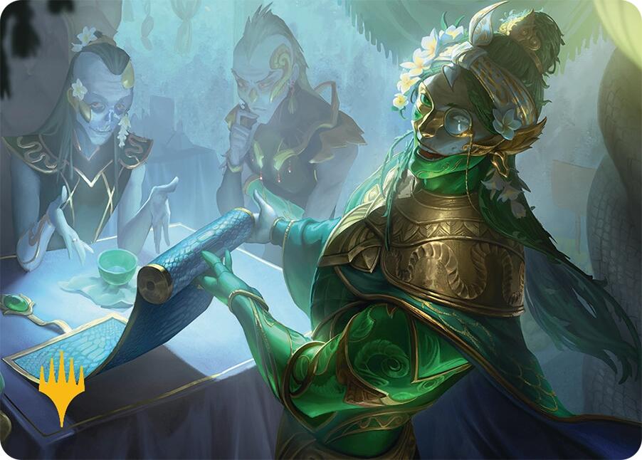 Sibsig Appraiser Art Card (8/54) (Gold-Stamped Signature) [Tarkir: Dragonstorm Art Series] | Galactic Gamez