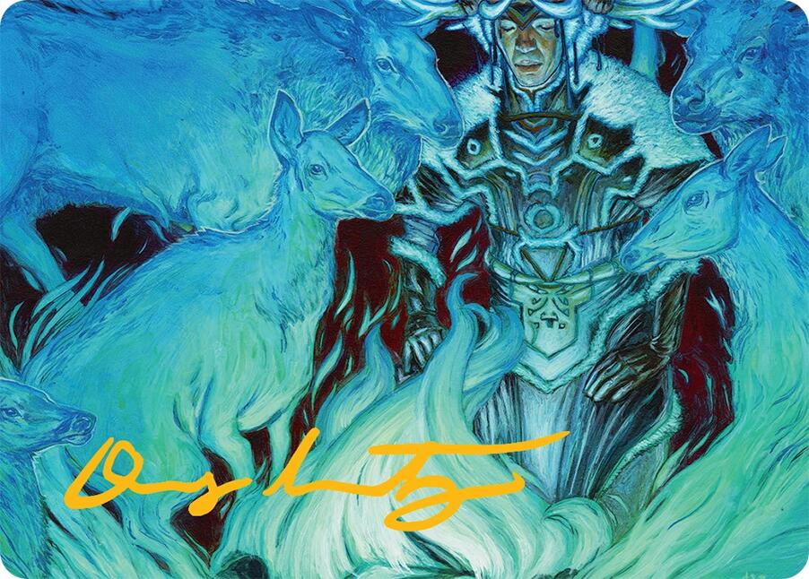 Unending Whisper Art Card (9/54) (Gold-Stamped Signature) [Tarkir: Dragonstorm Art Series] | Galactic Gamez