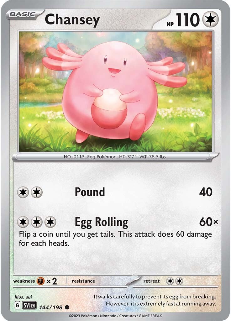 Chansey (144/198) [Scarlet & Violet: Base Set] | Galactic Gamez