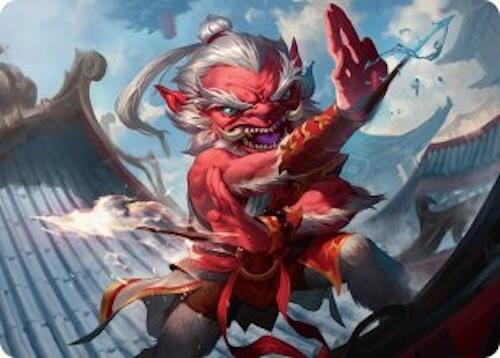 Devoted Duelist Art Card (15/54) [Tarkir: Dragonstorm Art Series] | Galactic Gamez