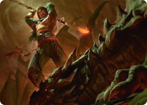 Sarkhan's Resolve Art Card (18/54) [Tarkir: Dragonstorm Art Series] | Galactic Gamez