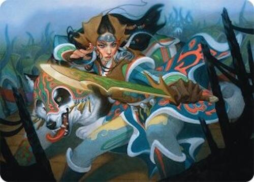 Eshki Dragonclaw Art Card (23/54) [Tarkir: Dragonstorm Art Series] | Galactic Gamez