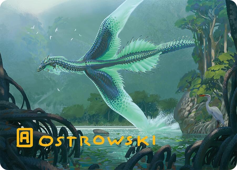 Teval, Arbiter of Virtue Art Card (26/54) (Gold-Stamped Signature) [Tarkir: Dragonstorm Art Series] | Galactic Gamez