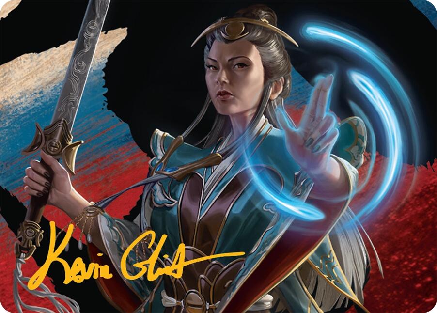 Narset, Jeskai Waymaster Art Card (44/54) (Gold-Stamped Signature) [Tarkir: Dragonstorm Art Series] | Galactic Gamez