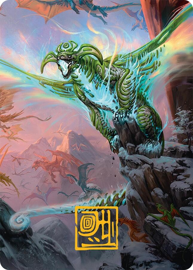 Ureni of the Unwritten Art Card (51/54) (Gold-Stamped Signature) [Tarkir: Dragonstorm Art Series] | Galactic Gamez