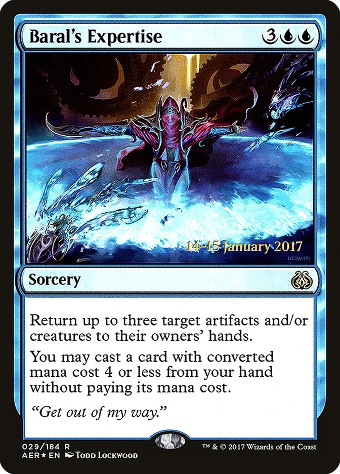 Baral's Expertise [Aether Revolt Prerelease Promos] | Galactic Gamez