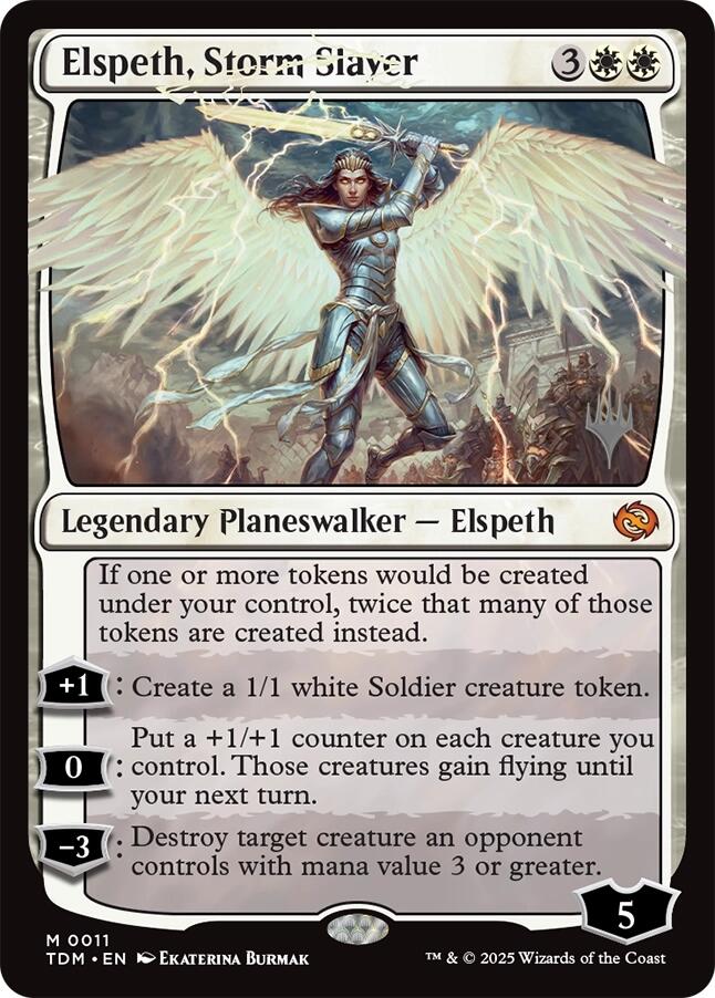 Elspeth, Storm Slayer [Tarkir: Dragonstorm Promos] | Galactic Gamez