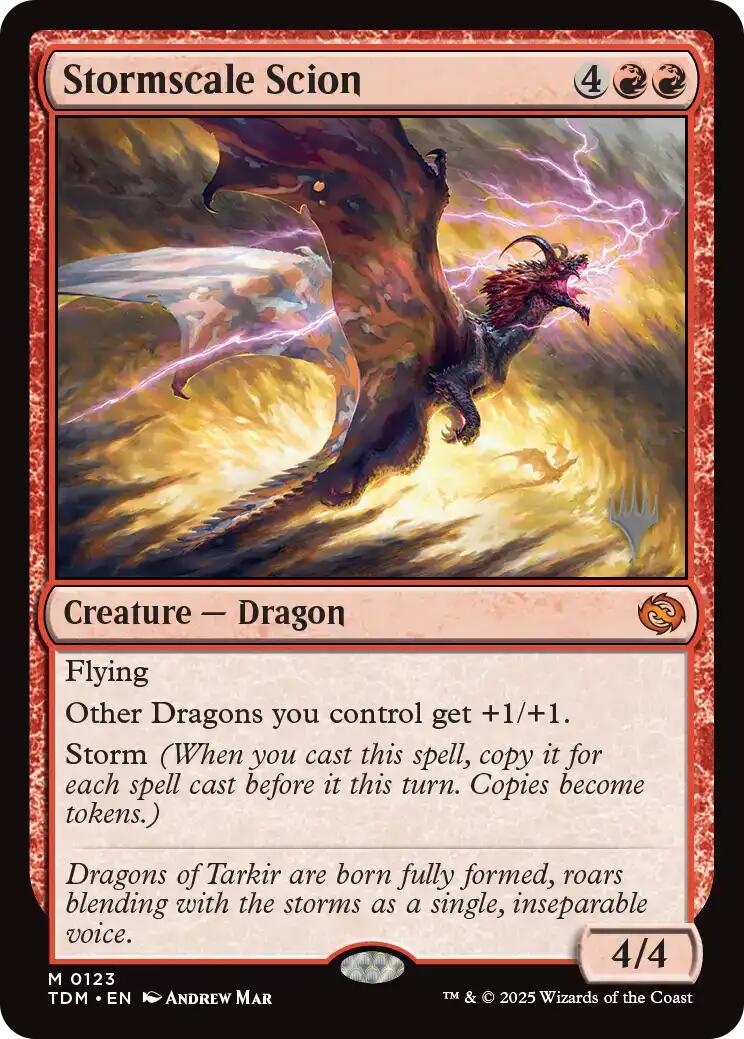 Stormscale Scion [Tarkir: Dragonstorm Promos] | Galactic Gamez