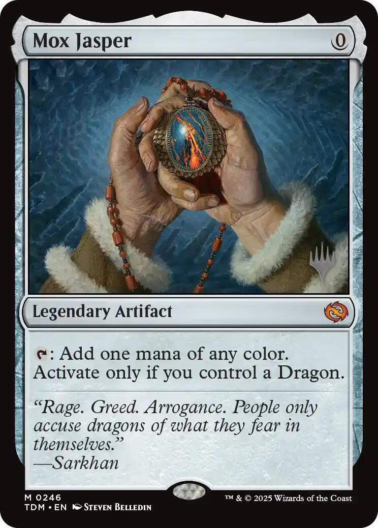 Mox Jasper [Tarkir: Dragonstorm Promos] | Galactic Gamez