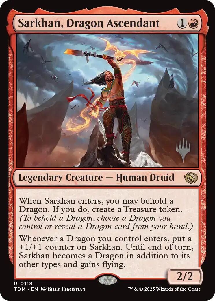 Sarkhan, Dragon Ascendant [Tarkir: Dragonstorm Promos] | Galactic Gamez