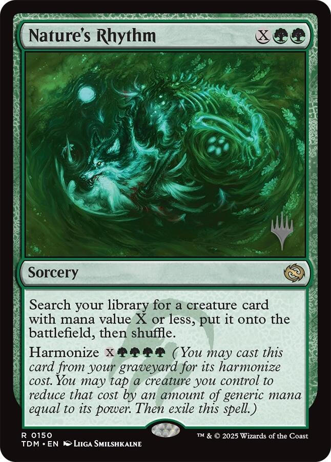 Nature's Rhythm [Tarkir: Dragonstorm Promos] | Galactic Gamez