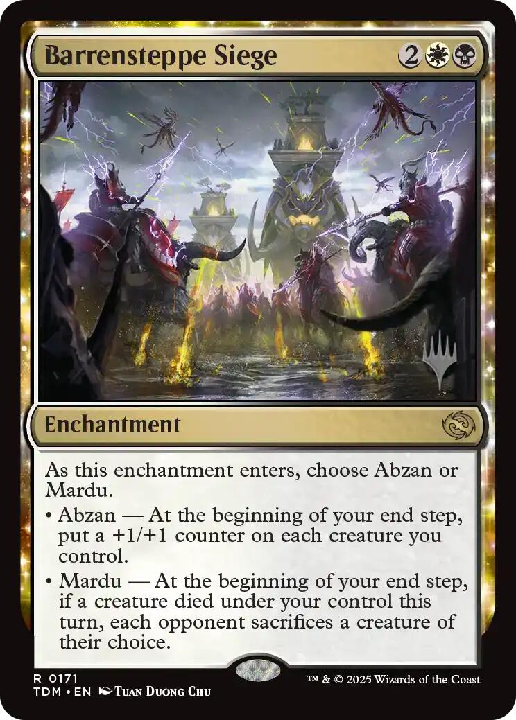 Barrensteppe Siege [Tarkir: Dragonstorm Promos] | Galactic Gamez