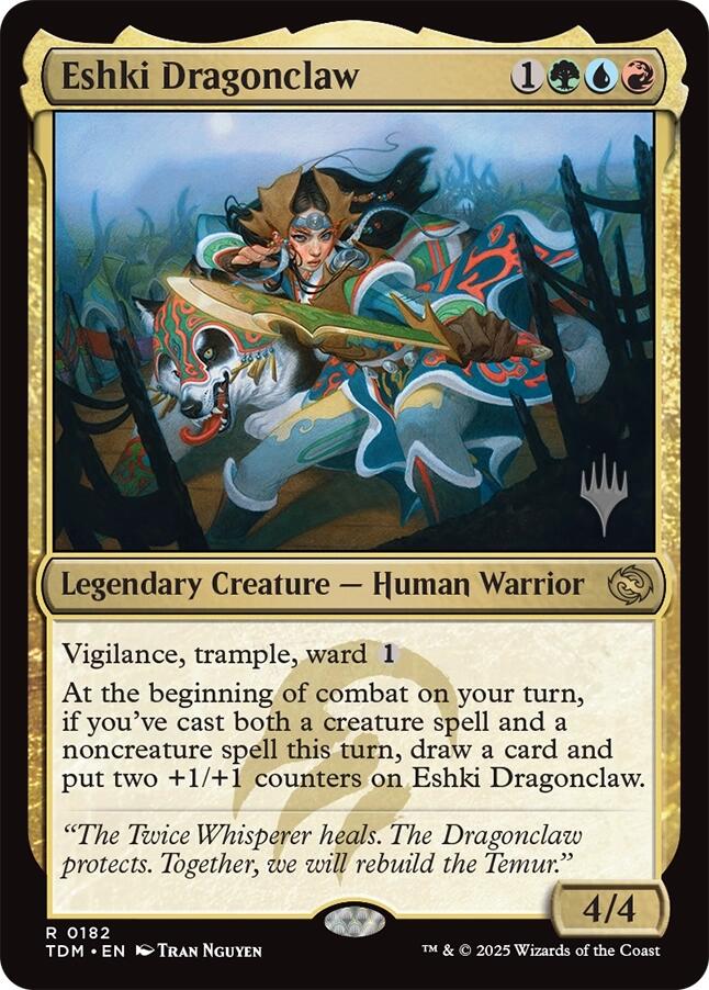 Eshki Dragonclaw (Promo Pack) [Tarkir: Dragonstorm Promos] | Galactic Gamez
