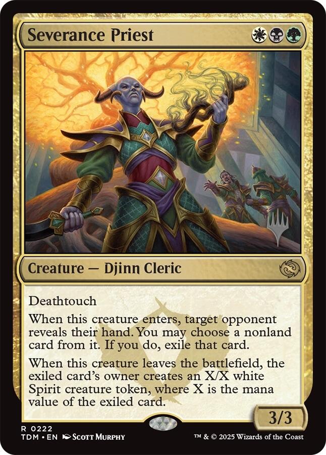 Severance Priest [Tarkir: Dragonstorm Promos] | Galactic Gamez