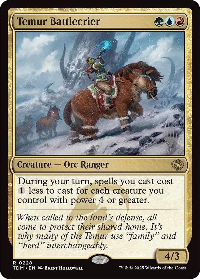 Temur Battlecrier [Tarkir: Dragonstorm Promos] | Galactic Gamez
