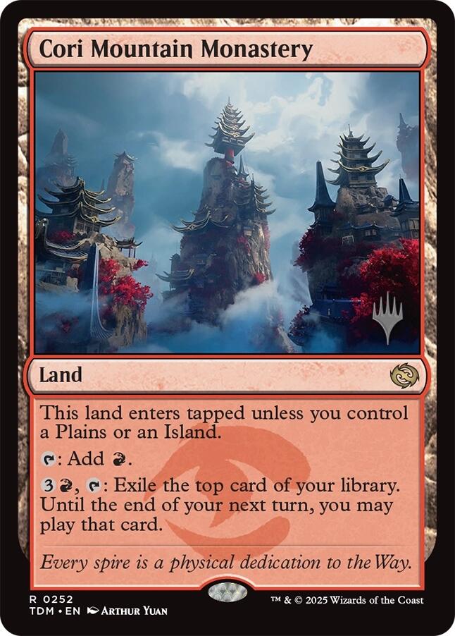 Cori Mountain Monastery [Tarkir: Dragonstorm Promos] | Galactic Gamez