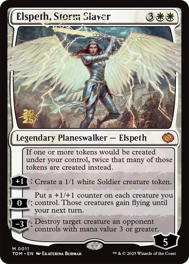 Elspeth, Storm Slayer [Tarkir: Dragonstorm Prerelease Promos] | Galactic Gamez