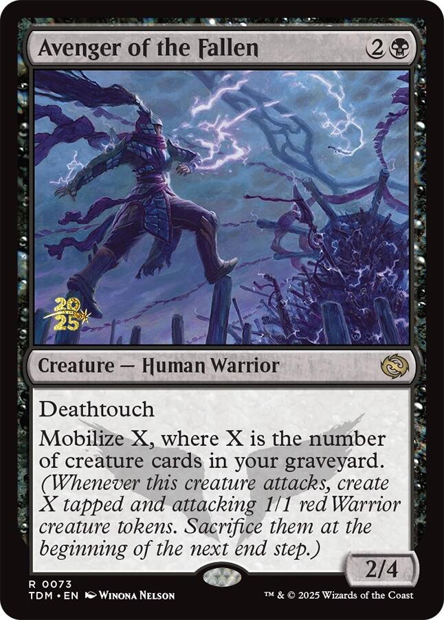 Avenger of the Fallen [Tarkir: Dragonstorm Prerelease Promos] | Galactic Gamez