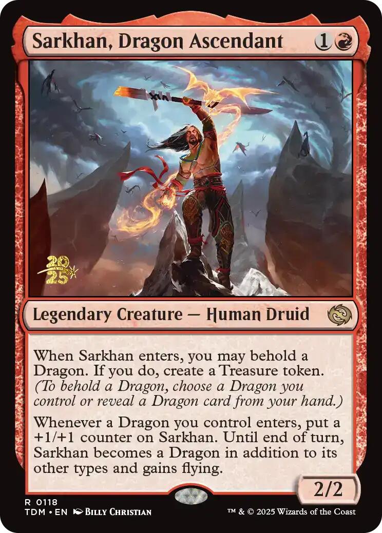 Sarkhan, Dragon Ascendant [Tarkir: Dragonstorm Prerelease Promos] | Galactic Gamez