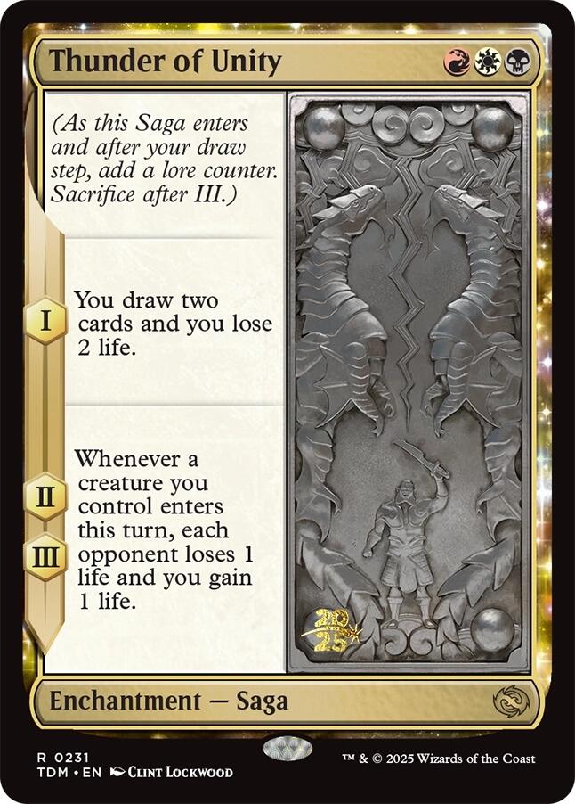 Thunder of Unity [Tarkir: Dragonstorm Prerelease Promos] | Galactic Gamez